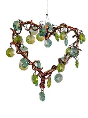 Artisan Handcrafted Heart-Shaped Sun-Catcher